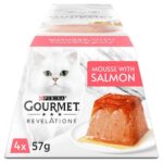 Purina Gourmet Revelations Mousse Wet Cat Food (4 x 57g) Flavor Salmon